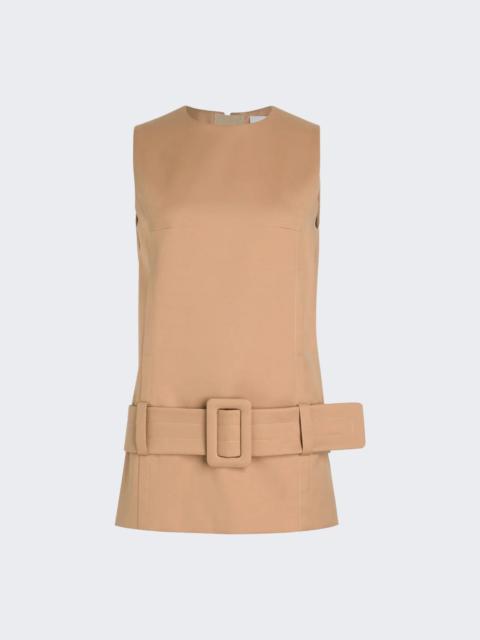 PATOU Mini Belted Dress Praline