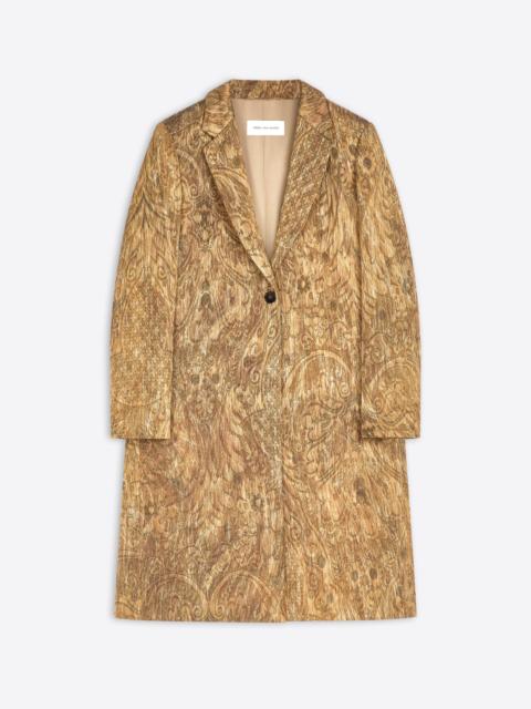 Dries Van Noten TAILORED JACQUARD COAT