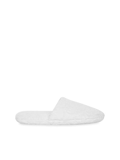 Dolce & Gabbana embossed-logo cotton slippers