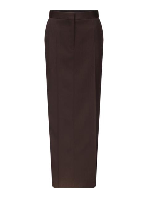 FFORME Rae Tailored Wool Skirt brown