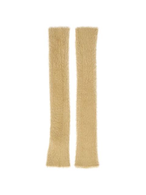 MM6 Maison Margiela thumb-slot ribbed ginerless gloves