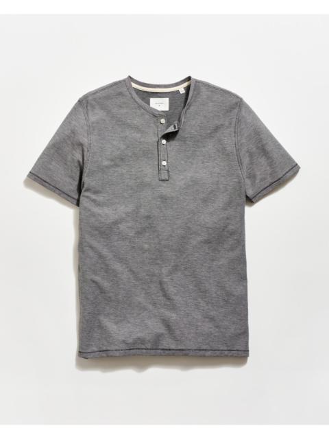 Billy Reid Short Sleeve Birdseye Henley