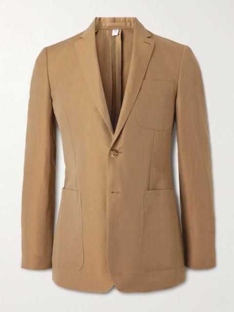 Slim-Fit Unstructured Wool and Linen-Blend Suit Jacket