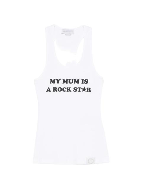 Stella McCartney Stella Mccartney Slogan-print Racerback Tank Top