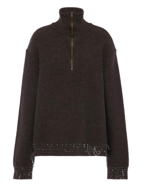 Maison Margiela wool zip sweater