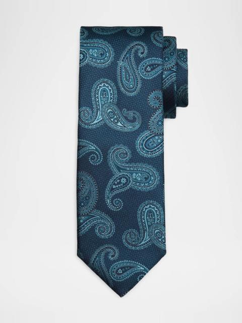 Canali Men's Paisley Jacquard Silk Tie