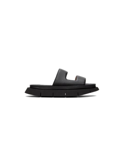 Marsèll Black Intagliato Sandals