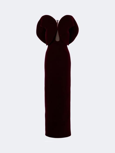 David Koma Velvet gown