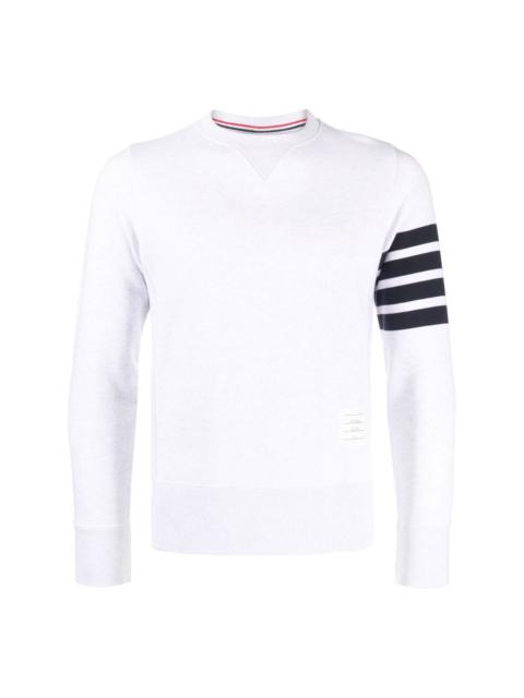 Thom Browne Placed Baby Cable 4 Bar Cotton Polo Sweater | REVERSIBLE