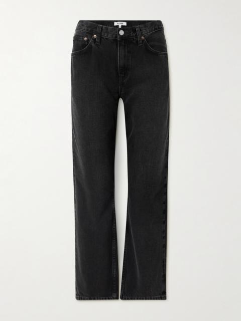 RE/DONE The Ollie Cropped Mid-rise Straight-leg Jeans