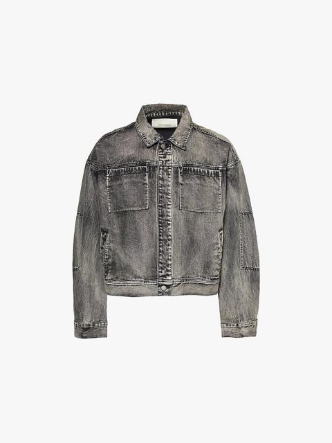 Gem acid-wash regular-fit denim jacket