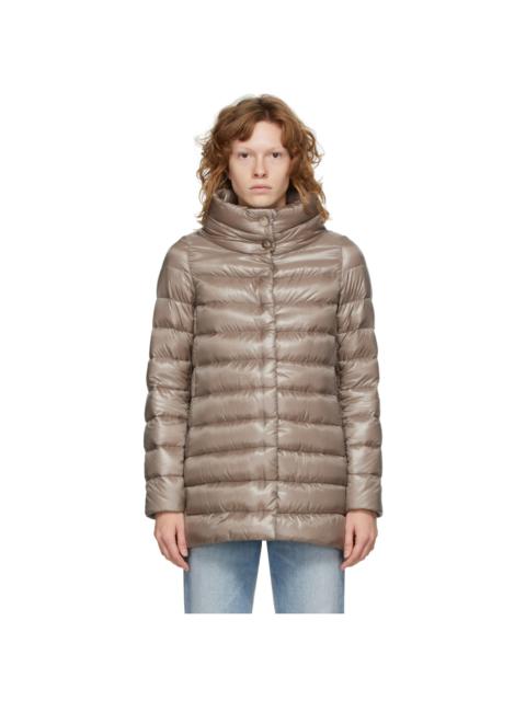 Herno Taupe Down Amelia Coat