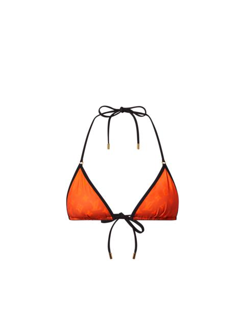 Louis Vuitton Sprayed Monogram Triangle Bikini Top