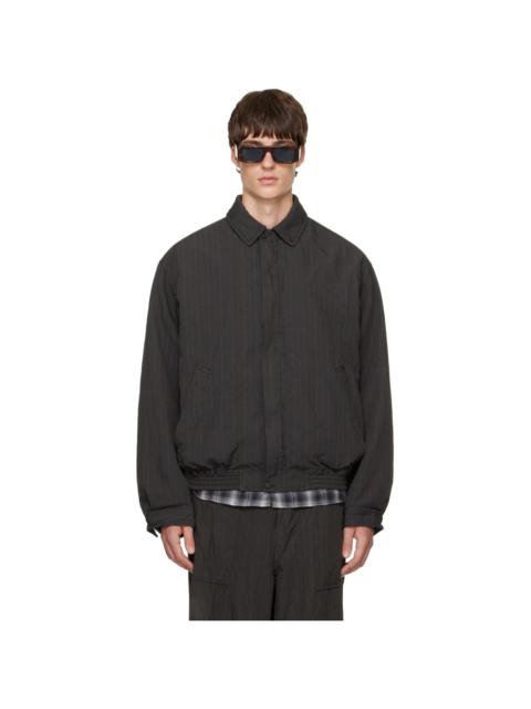 Comme des Garçons Homme Brown Herringbone Stripe Jacket