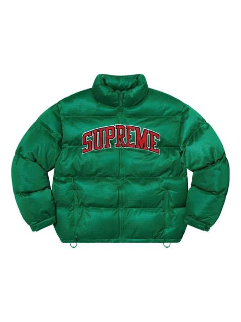 Supreme Mesh Jersey Puffer Jacket 'Green Red' SUP-SS23-057