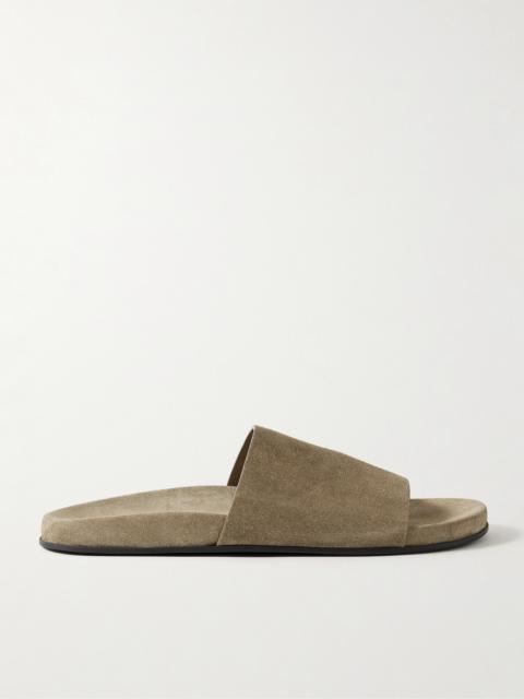 The Row Hugh Suede Slides