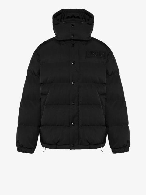 Moschino LOGO PATCH TECHNICAL NYLON DOWN JACKET