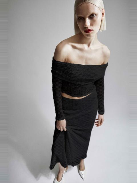 BARDOT Adoni Off The Shoulder Top In Black