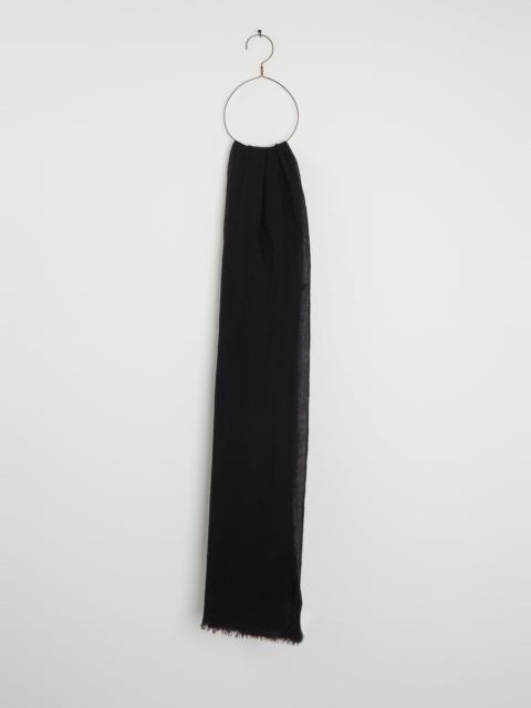 FRENCKENBERGER Woven Cashmere Scarf Mono — Black
