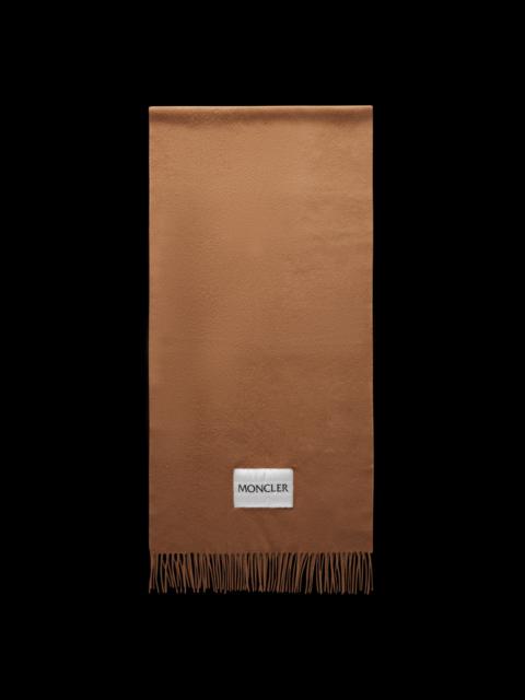 Moncler Wool Logo Scarf