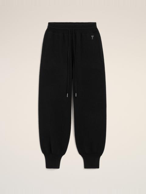 AMI Paris BLACK WOOL TRACK PANTS