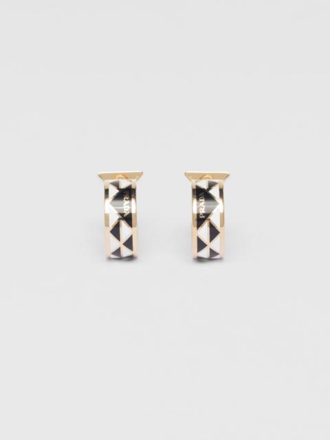 Prada Enameled metal earrings