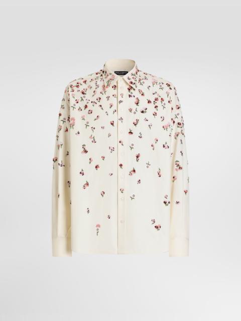 Dolce & Gabbana Cotton shirt with embroidery