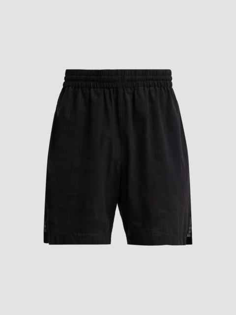 Burberry Men's Hector Check Cotton Voile Shorts - Black Check