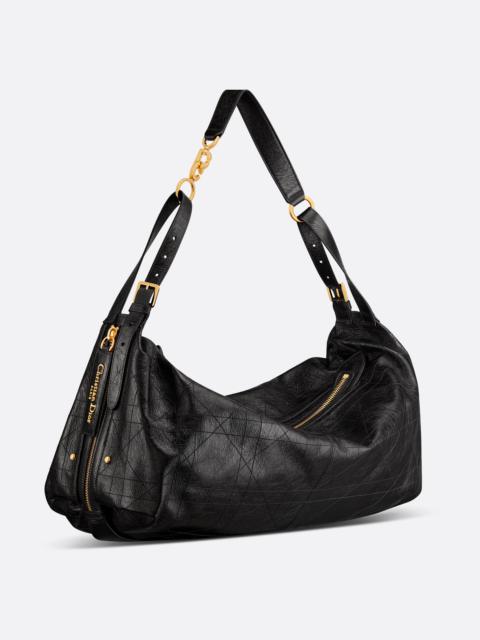 Dior Large D-Journey Crinkled Calfskin Bag