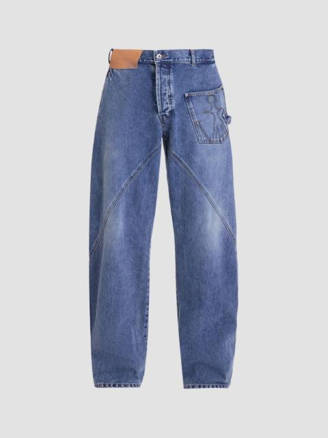 JW Anderson Men's Twisted Workwear Jeans - Medium Blue