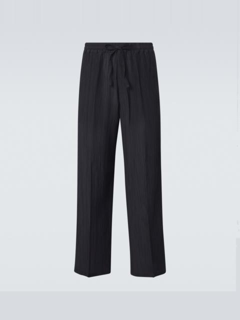 UMITBENAN Julian linen and cotton straight pants