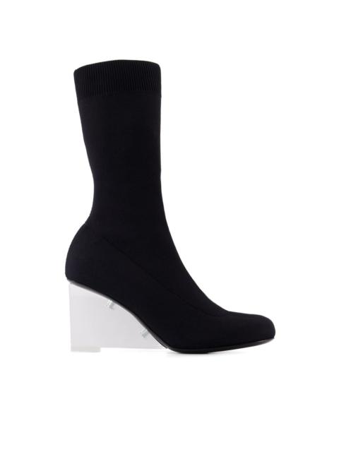 Alexander McQueen Shard 115mm wedge boots