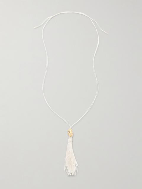 ALIGHIERI Melody Cord And Gold-plated Necklace