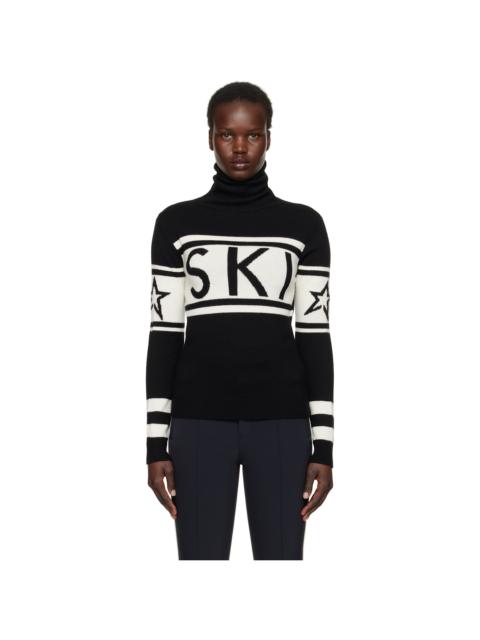 PERFECT MOMENT Black Schild Merino Wool Turtleneck