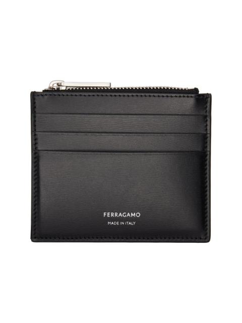 FERRAGAMO Black Florence Card Holder