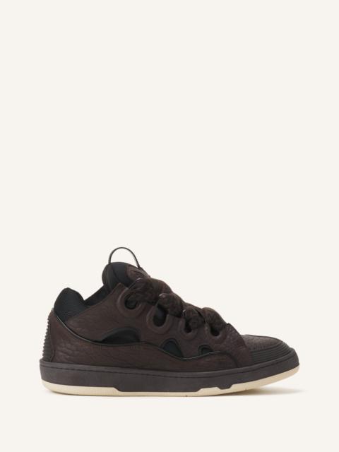Lanvin CURB SNEAKERS IN DINO-EFFECT LEATHER
