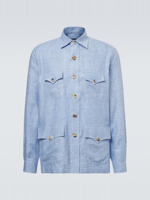 RUBINACCI Linen field jacket