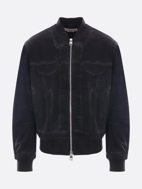 GHOSTWASH DENIM BOMBER JACKET