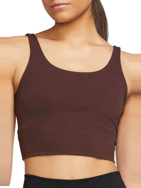 Alate Solo Dri-FIT Longline Sports Bra in Earth/White