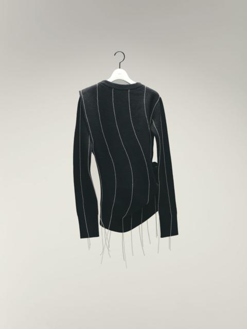 sacai Chalk Stripe Knit Pullover