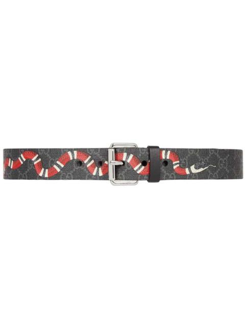 GUCCI Gucci Supreme Kingsnake Belt Black