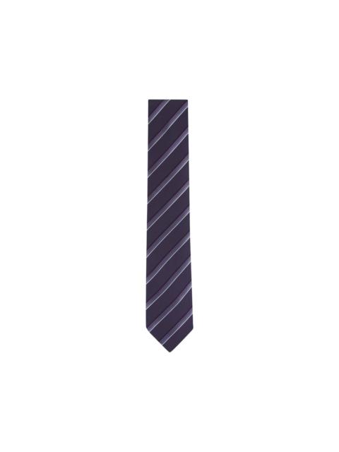 Canali striped silk tie