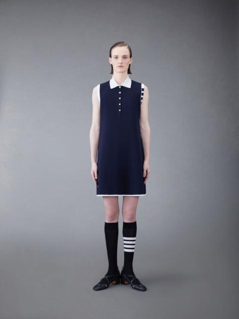 Merino Hector 4-bar Sleeveless Polo Mini Dress