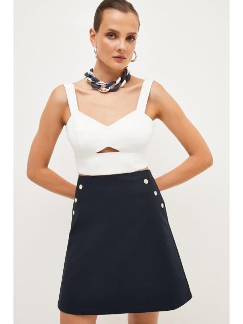 KAREN MILLEN Essential Techno Woven Skirt