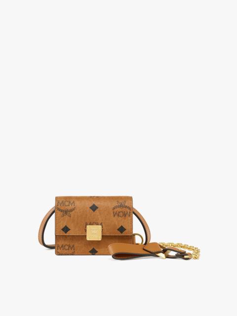 MCM Aren AirPods Pro Charm with Chain Strap in Visetos