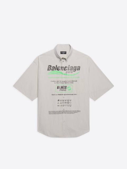 BALENCIAGA Dry Cleaning Large Fit Shirt  in Grey