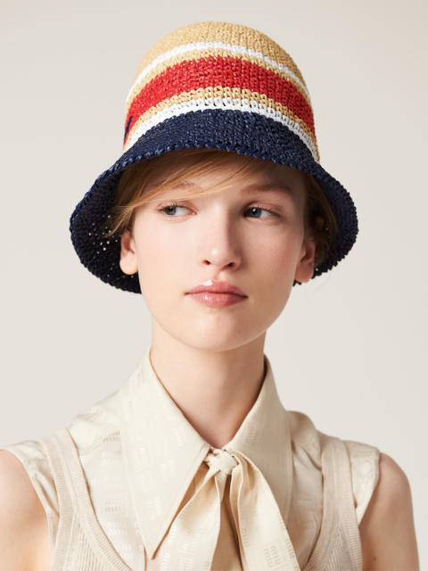 Viscose raffia hat