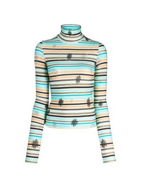 SIEDRÉS Cody striped turtleneck top