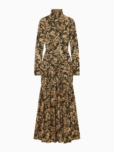 ULLA JOHNSON Katy Draped Jersey Dress