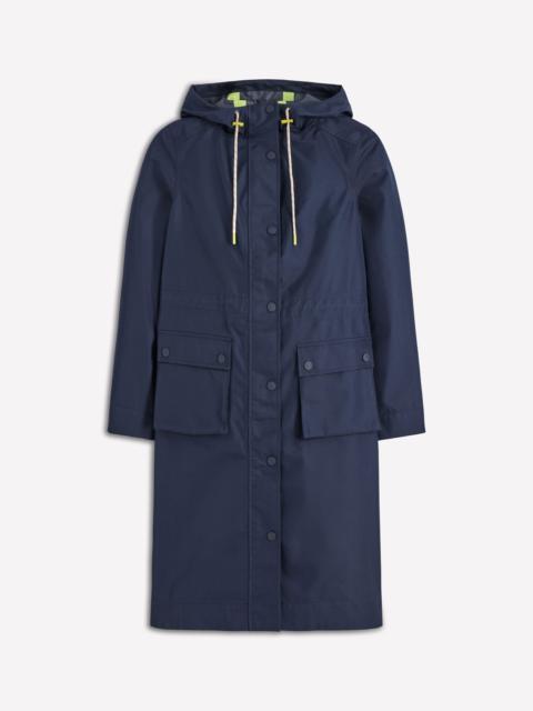 BODEN Longline Rain Mac-Navy Colourblock